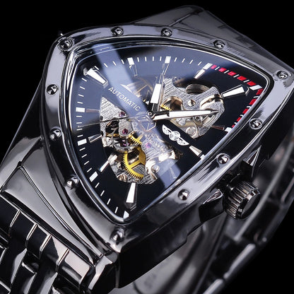 Mechanical Watch Fashion Hollow Transparent Back Cover Men