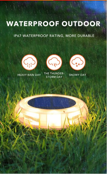 8Led Solar LED Light Outdoor Lawn Lamp Garden Light Courtyard Garden Decoration Solar Sensor Step Street Light For Porch Patio