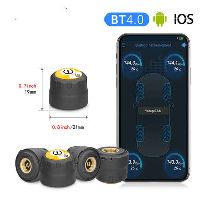 External Tire Pressure Monitor Supports Bluetooth