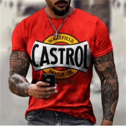 Digital Printing Short Sleeve Fashion T-shirt Men