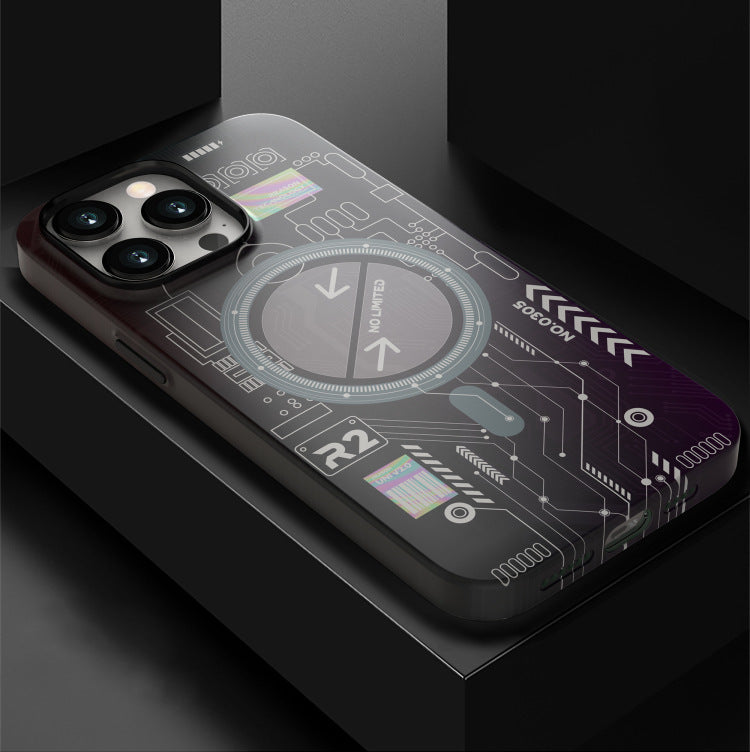 Back Cover Luminous Magnetic Phone Case