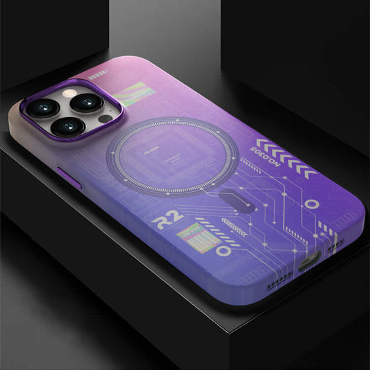 Back Cover Luminous Magnetic Phone Case