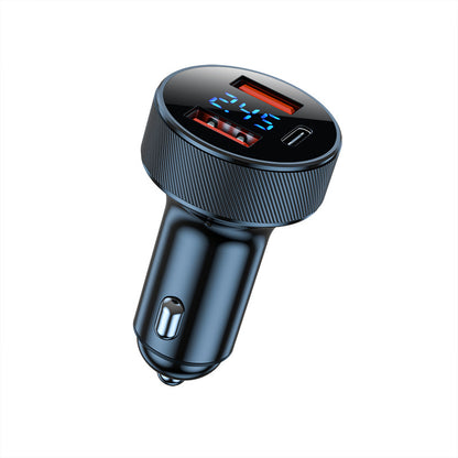 Multifunction Car Charger 54W Digital Display One Drag Three Cigarette Lighter