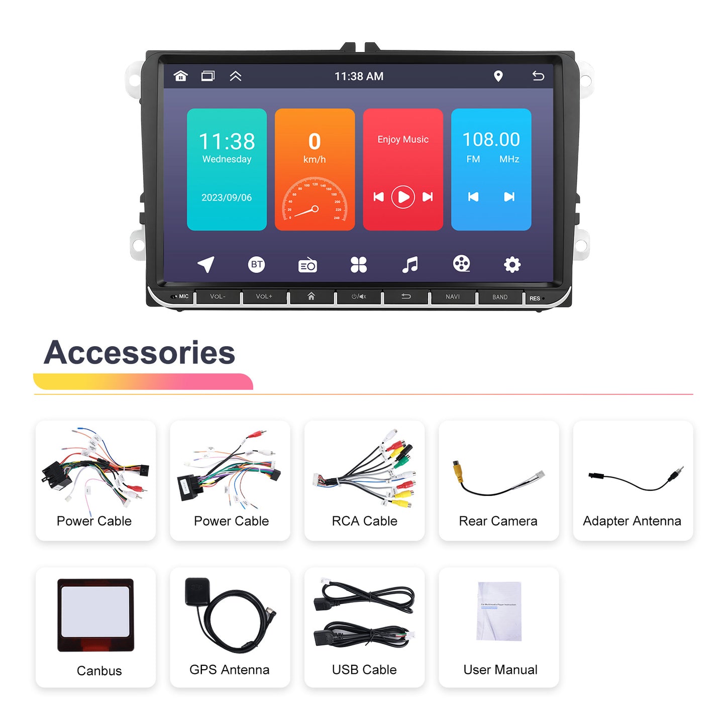 Car Mounted Central Control Integrated Machine Large Screen