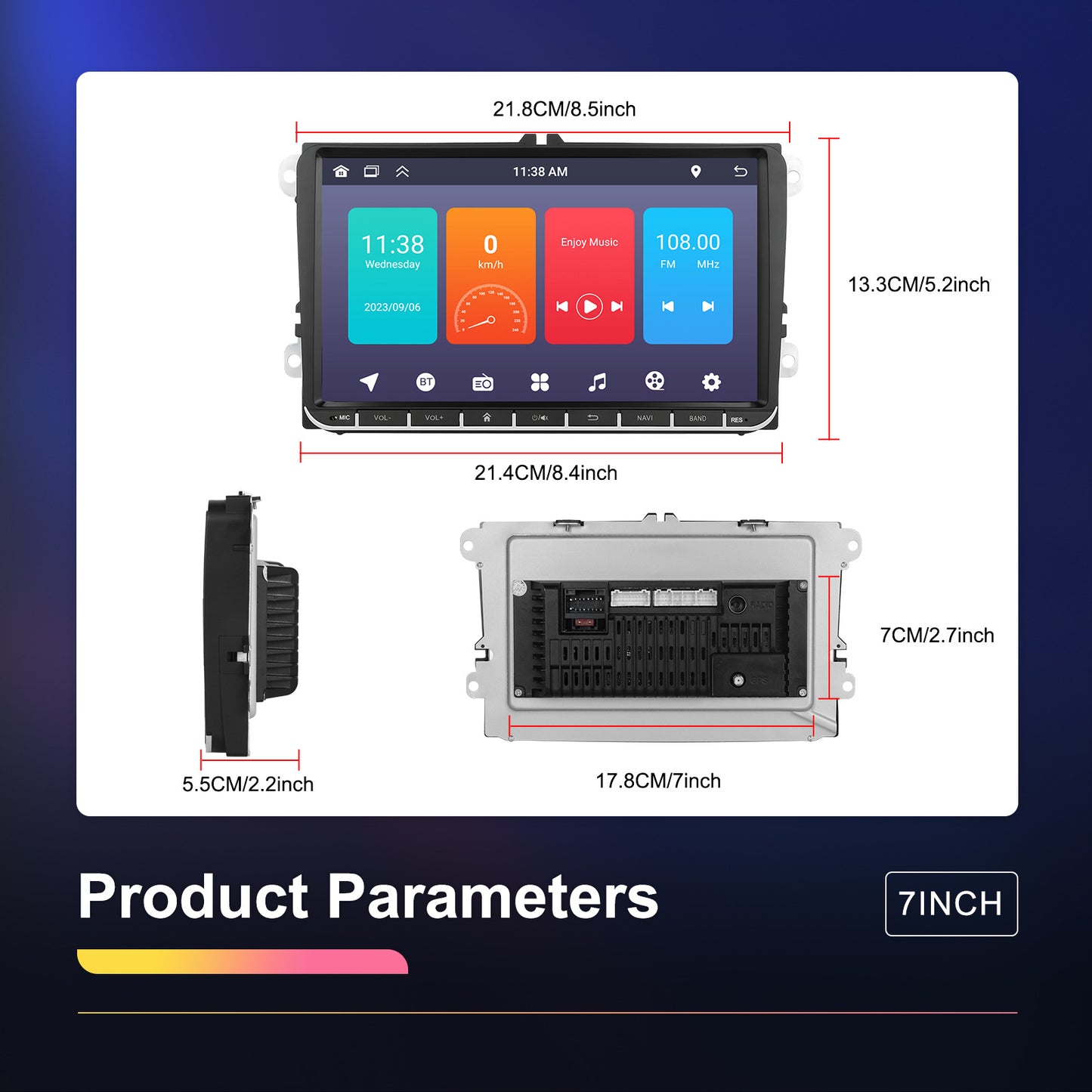 Car Mounted Central Control Integrated Machine Large Screen