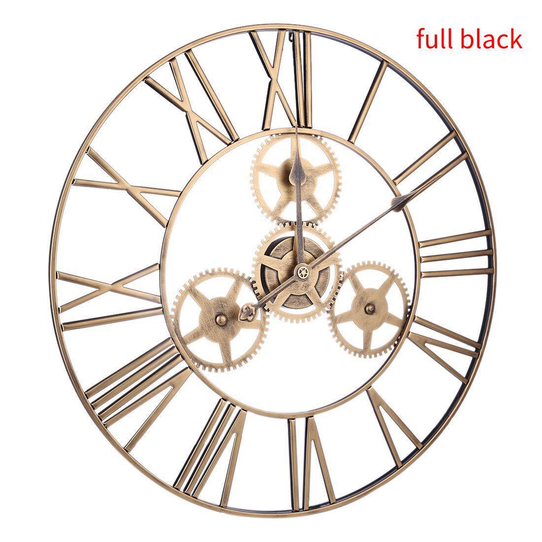 American Antique Iron Gear Wall Clock