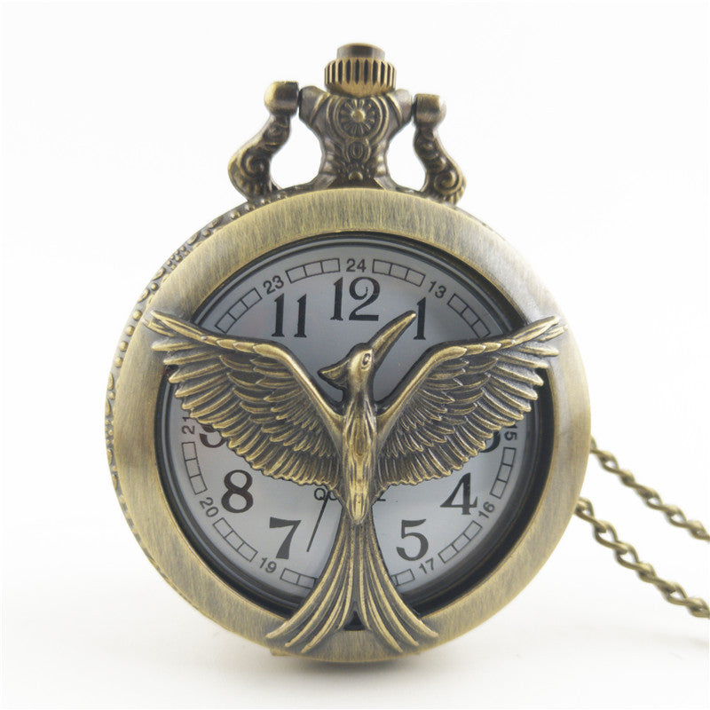 Antique Large Bird Arrow Vintage Pocket Watch