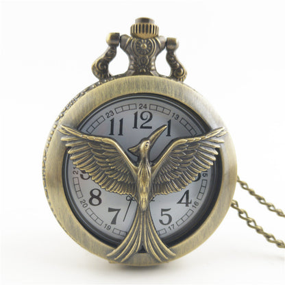 Antique Large Bird Arrow Vintage Pocket Watch