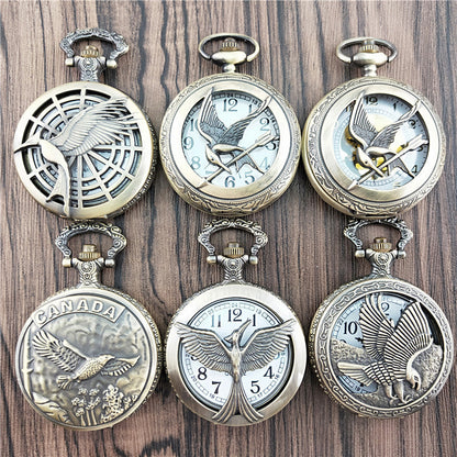 Antique Large Bird Arrow Vintage Pocket Watch