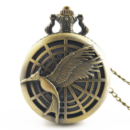 Antique Large Bird Arrow Vintage Pocket Watch