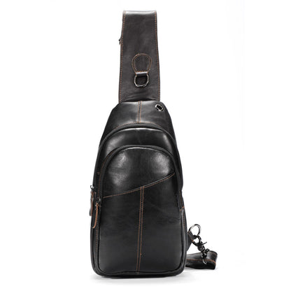 Mens Fashion Casual Leather Crossbody Bag